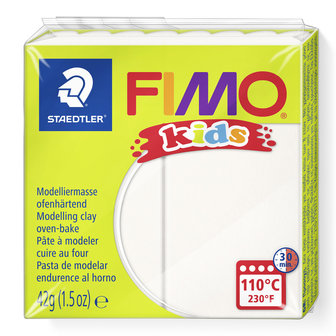 FIMO Kids Witte klei (nummer 0) 