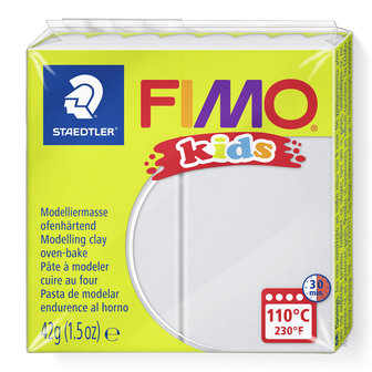 FIMO Kids klei - Licht grijs (nr 80)