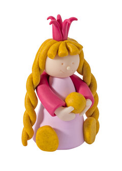 FIMO kleiset Prinsessen - Prinses met vlechtjes