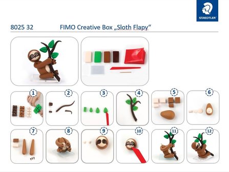 FIMO Creative Kit Luiaard - Klei-instructies