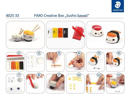 FIMO Creative Kit Sushi - Klei-instructies