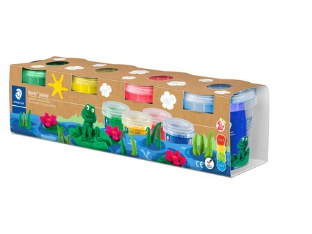 Noris junior Modelling Dough set Basic Colours / Zachte Boetseerklei NJ Basic