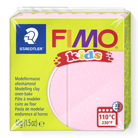 FIMO Kids klei - Licht roze parelmoer (nr 206)