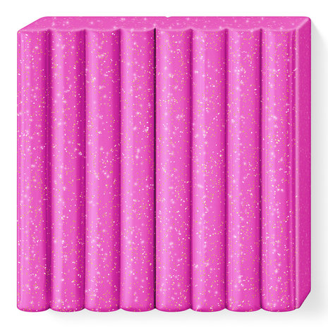 FIMO Kids klei - Roze glitter (nr 262) klei blok