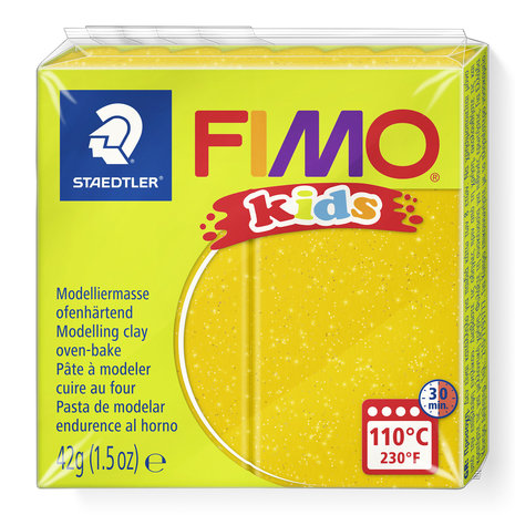 FIMO Kids klei - Goud glitter (nr 112)