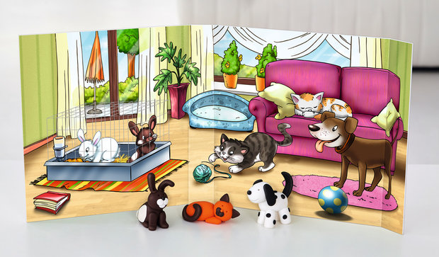 FIMO kleiset huisdieren - Speelachtergrond