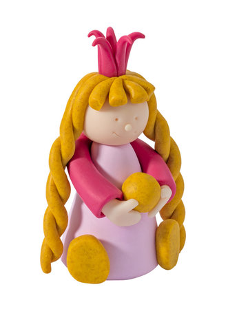 FIMO kleiset Prinsessen - Prinses met vlechtjes