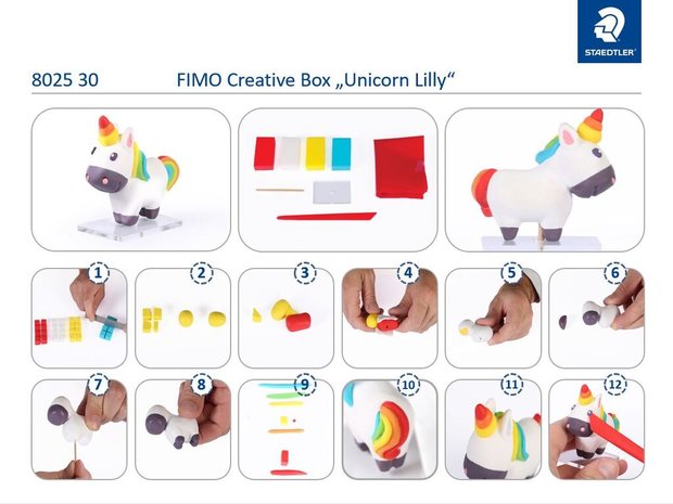 FIMO Creative Kit Unicorn - Klei-instructies