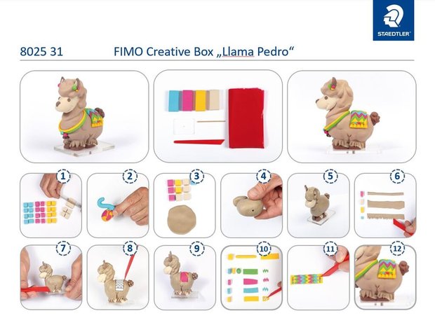 FIMO Creative Kit Lama - Klei-instructies